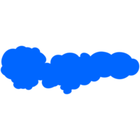 Simple cute cartoon design of clouds. png