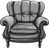 ai gegenereerd arm stoel clip art ontwerp illustraion png