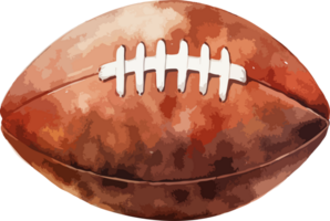 AI generated American football ball clipart design illustration png