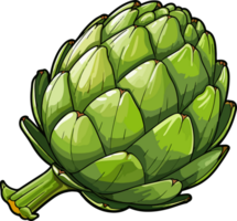 AI generated Artichoke clipart design illustration png