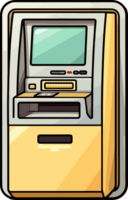 AI generated Atm machine clipart design illustration png