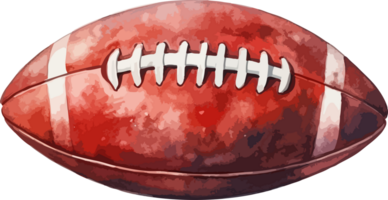 ai généré américain Football Balle clipart conception illustration png