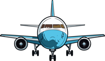 AI generated Airplane clipart design illustration png