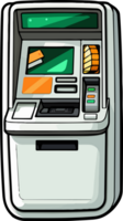 ai gegenereerd Geldautomaat machine clip art ontwerp illustratie png