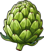 AI generated Artichoke clipart design illustration png