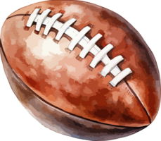 AI generated American football ball clipart design illustration png