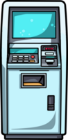 AI generated Atm machine clipart design illustration png