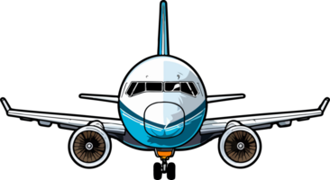 AI generated Airplane clipart design illustration png