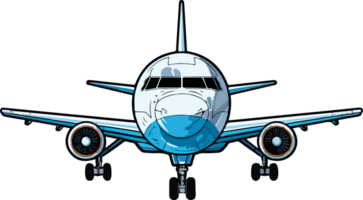 AI generated Airplane clipart design illustration png