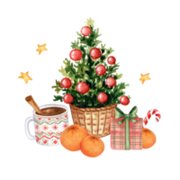 Aquarell Weihnachtsbaum png