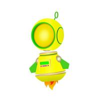 Smart Robot Character Vector illustration