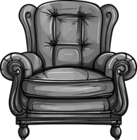 AI generated Arm chair clipart design illustraion png