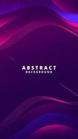 Abstract Gradient Purple Blue liquid background. Modern vector background design. Dynamic Waves. Fluid shapes composition.  Fit for social media story template