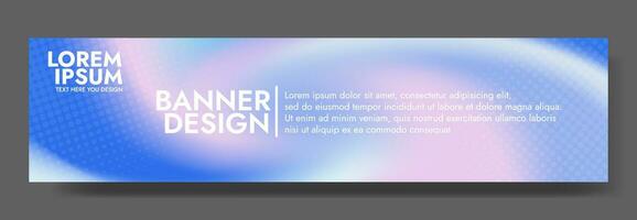 Abstract pink blue banner color with a unique wavy design. It is ideal for creating eye catching headers, promotional banners, and graphic elements with a modern and dynamic look. vector