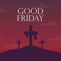 Good Friday illustration vector background. Vector eps 10