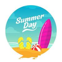 Summer Day illustration vector background. Vector eps 10