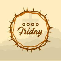 Good Friday illustration vector background. Vector eps 10