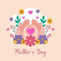 Mother's Day illustration vector background. Vector eps 10