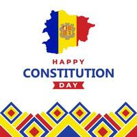 Happy Constitution Day illustration vector background. The day of Andorra vector background. Vector eps 10