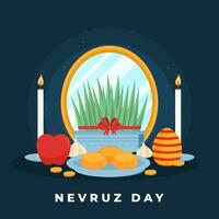 nevruz día ilustración vector antecedentes. vector eps 10