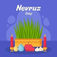 nevruz día ilustración vector antecedentes. vector eps 10