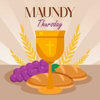 Maundy Thursday illustration vector background. Vector eps 10