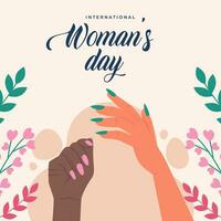 Woman's Day illustration vector backgroud. Vector eps 10