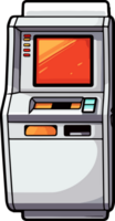 ai gegenereerd Geldautomaat machine clip art ontwerp illustratie png