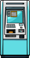 AI generated Atm machine clipart design illustration png