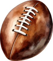 AI generated American football ball clipart design illustration png