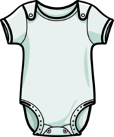 AI generated Baby bodysuit clipart design illustration png