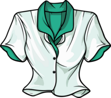 ai gegenereerd blouse clip art ontwerp illustratie png