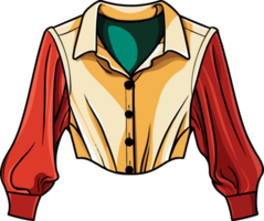 AI generated Blouse clipart design illustration png