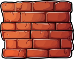 AI generated Brick wall clipart design illustration png