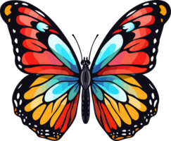 AI generated Butterfly clipart design illustration png