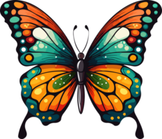 AI generated Butterfly clipart design illustration png