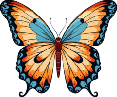 ai generado mariposa clipart diseño ilustración png