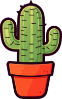ai generado cactus clipart diseño ilustración png