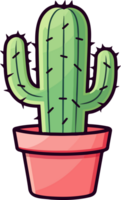 AI generated Cactus clipart design illustration png