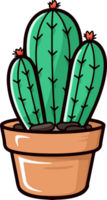 AI generated Cactus clipart design illustration png