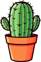 AI generated Cactus clipart design illustration png