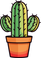 ai generado cactus clipart diseño ilustración png