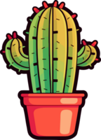 ai generado cactus clipart diseño ilustración png