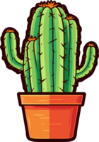 AI generated Cactus clipart design illustration png