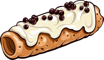 ai gerado cannoli clipart Projeto ilustração png