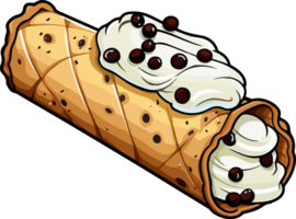 ai generiert Cannoli Clip Art Design Illustration png