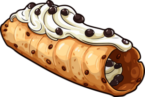 AI generated Cannoli clipart design illustration png