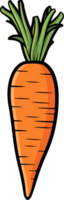 AI generated Carrot clipart design illustration png