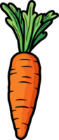 AI generated Carrot clipart design illustration png