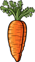 ai généré carotte clipart conception illustration png